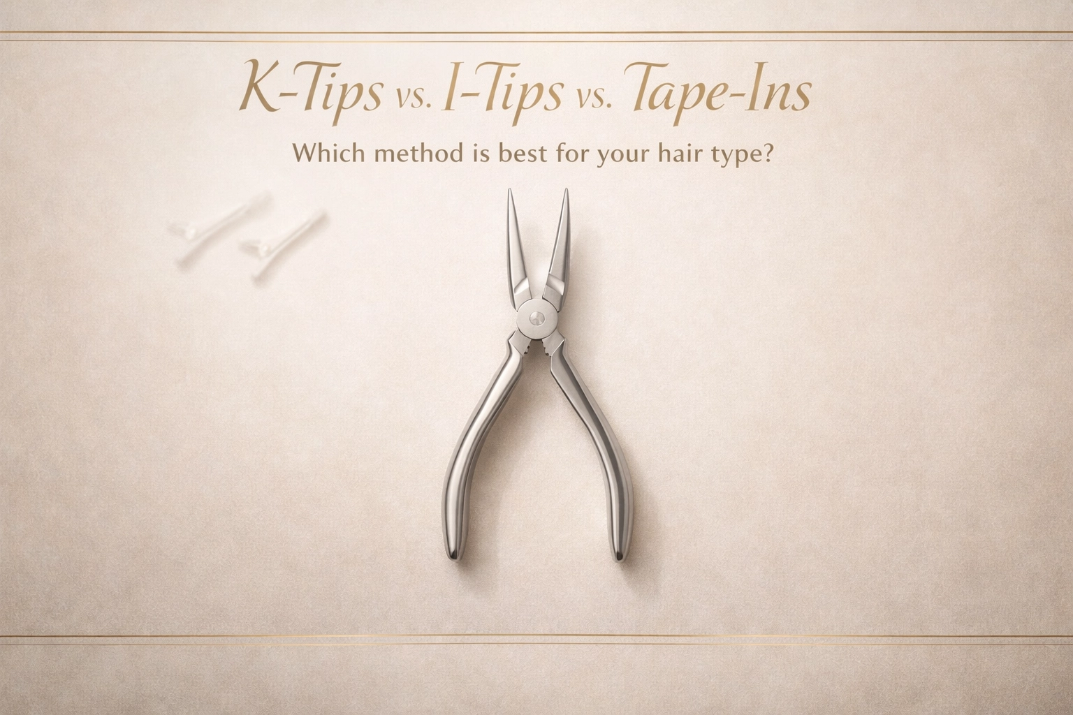 K-Tips vs. I-Tips vs. Tape-Ins: Which Method Is Actually Better For Your Hair Type?